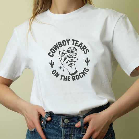 Cowboy Tears Womans T- Shirt - Organic Cotton